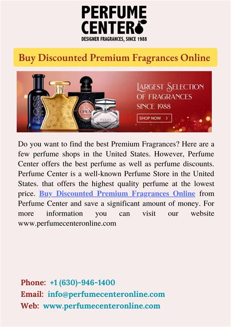 Buy Discounted Premium Fragrances Online .